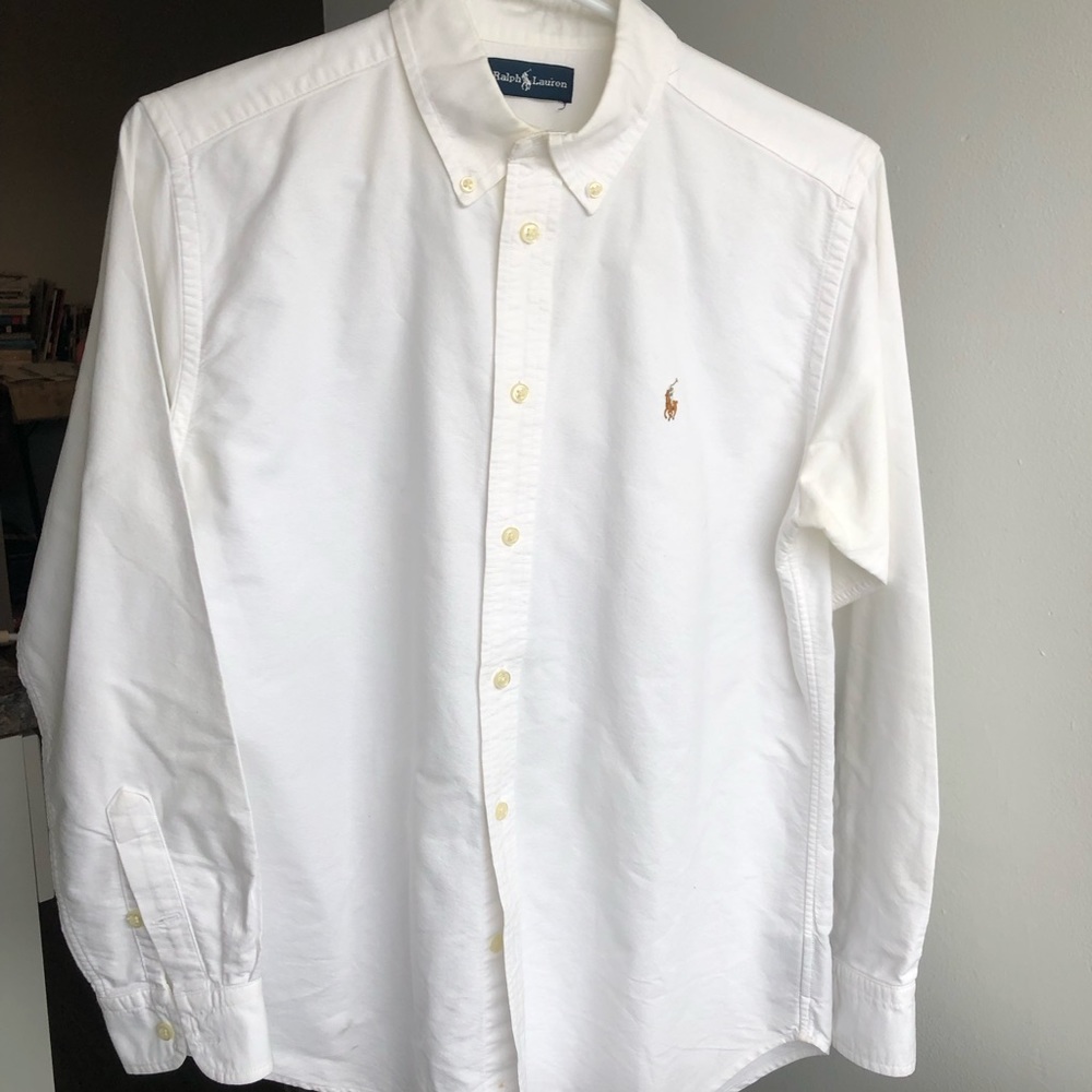 Polo by Ralph Lauren White Button-Down Oxford Shirt